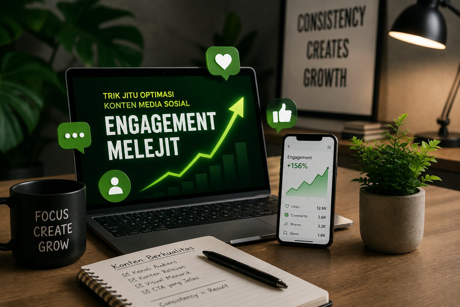 Strategi Analisis Data Media Sosial untuk Optimalisasi Konten, Peningkatan Engagement, dan Pertumbuhan Organik Berkelanjutan Berbasis Insight Audiens